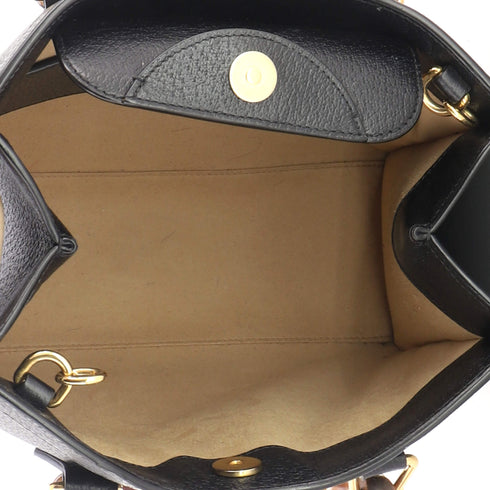 Diana NM Bamboo Handle Tote Leather Small