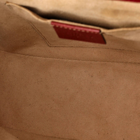 Padlock Saddle Shoulder Bag Tian Print GG Coated Canvas Medium