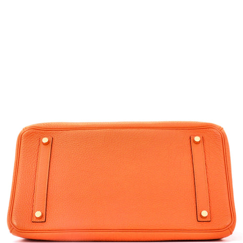 Birkin Handbag Orange H Togo with Gold Hardware 35