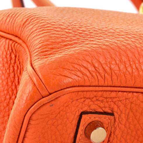 Birkin Handbag Orange H Togo with Gold Hardware 35