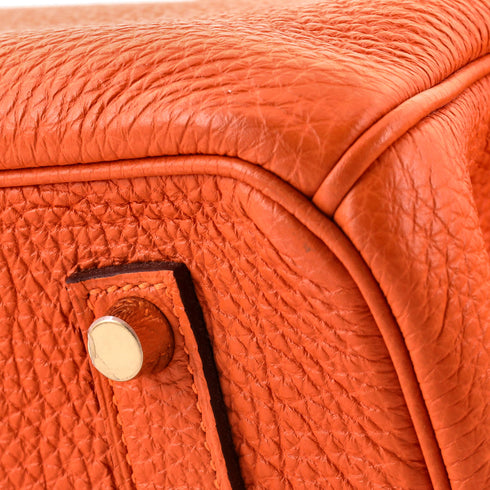 Birkin Handbag Orange H Togo with Gold Hardware 35