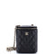 Vertical Classic Vanity Case with Chain Quilted Caviar Small