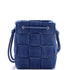 Cassette Bucket Bag Maxi Intrecciato Denim Small