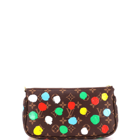 Multi Pochette Accessoires Yayoi Kusama Painted Dots Monogram Canvas
