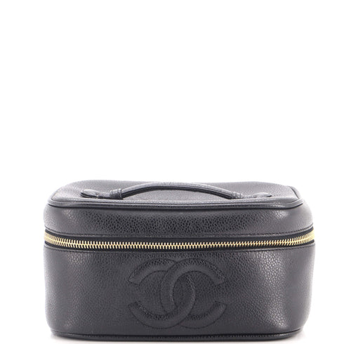 Vintage Timeless Cosmetic Case Caviar Medium