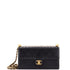 Chic Pearls Clutch with Chain Quilted Goatskin