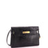 Manhattan Shoulder Bag Crocodile Embossed Leather Medium