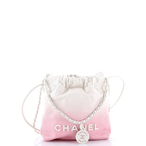 22 Chain Hobo Quilted Degrade Patent Calfskin Mini