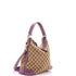 Miss GG Hobo GG Canvas with Leather Small