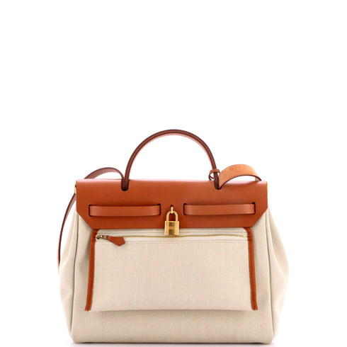 Herbag Zip Leather and Toile 31