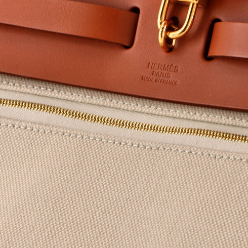 Herbag Zip Leather and Toile 31