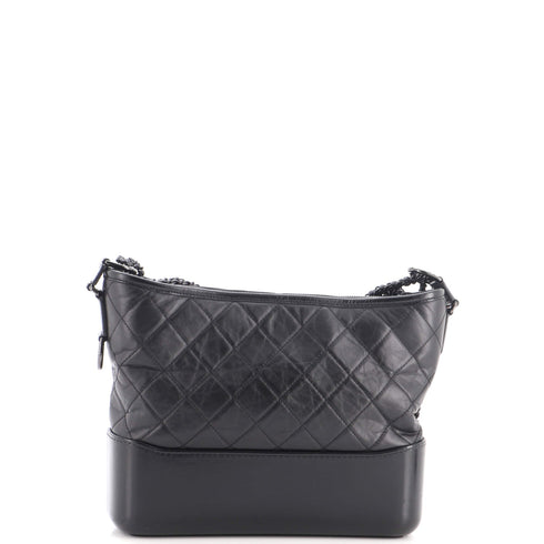 So Black Gabrielle Hobo Quilted Aged Calfskin Medium