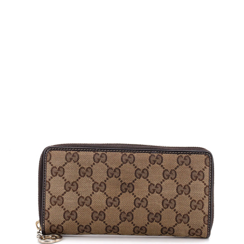 Zip Around Wallet GG Canvas Long