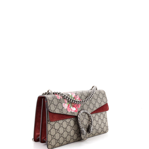 Dionysus Bag Blooms Print GG Coated Canvas Small