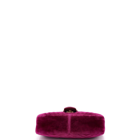 GG Marmont Flap Bag Matelasse Velvet Small