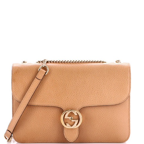 Interlocking Shoulder Bag Leather Medium