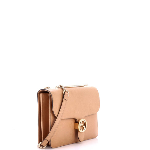 Interlocking Shoulder Bag Leather Medium