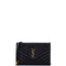 Classic Monogram Wallet on Chain Matelasse Chevron Leather Small