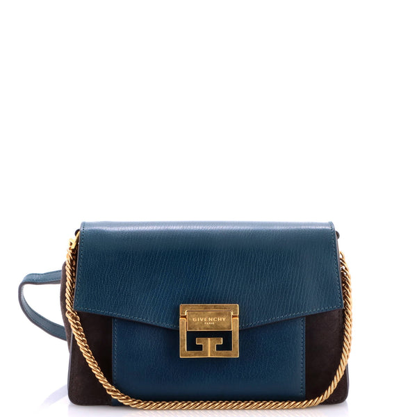 GV3 Flap Bag Leather with Suede Small