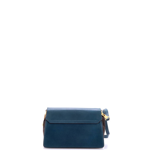 GV3 Flap Bag Leather with Suede Small
