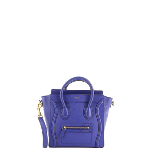Luggage Bag Grainy Leather Nano