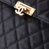 Golden Class O Case Clutch Quilted Caviar Large