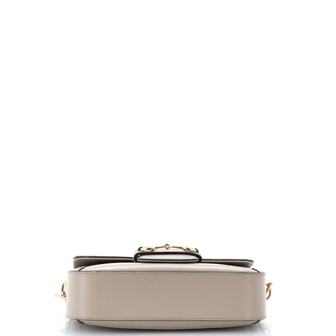 Horsebit 1955 Shoulder Bag GG Coated Canvas with Leather East West