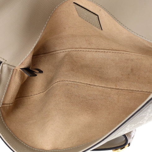 Horsebit 1955 Shoulder Bag GG Coated Canvas with Leather East West