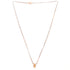 Love 3 Ring Pendant Necklace 18K Rose Gold and 18K White Gold with 6 Diamonds