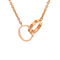 Love Interlocking Necklace 18K Rose Gold