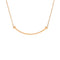T Smile Pendant Necklace 18K Yellow Gold Small