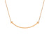 T Smile Pendant Necklace 18K Yellow Gold Small