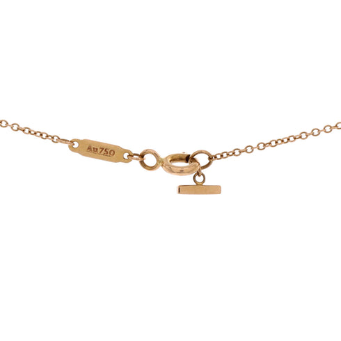 T Smile Pendant Necklace 18K Yellow Gold Small
