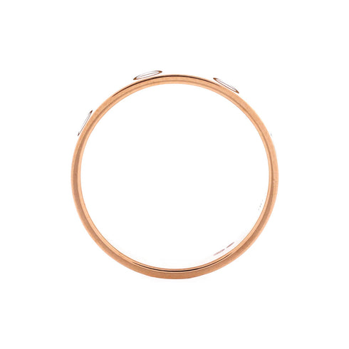 Love Wedding Band Ring 18K Rose Gold