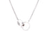 Love Interlocking Necklace 18K White Gold