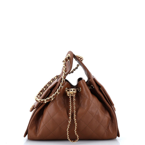 25 Hobo Bag Quilted Caviar Small