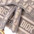 Saddle Slim Belt Pouch Logo Embroidered Oblique Canvas
