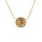 Rose Celeste Pendant Necklace 18K Yellow Gold and 18K White Gold with Diamond, Onyx, and Mother of Pearl