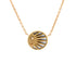 Rose Celeste Pendant Necklace 18K Yellow Gold and 18K White Gold with Diamond, Onyx, and Mother of Pearl