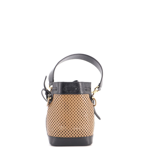 Mon Tresor Bucket Bag Perforated Leather Mini