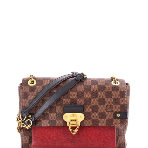 Vavin Handbag Damier with Leather PM