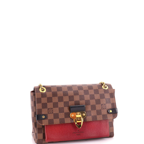 Vavin Handbag Damier with Leather PM
