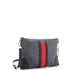 Web Zip Flat Messenger GG Coated Canvas Medium