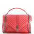 Classic Monogram College Bag Matelasse Chevron Leather Large