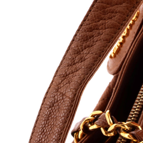 Vintage Front Pocket Shoulder Bag Quilted Caviar Medium