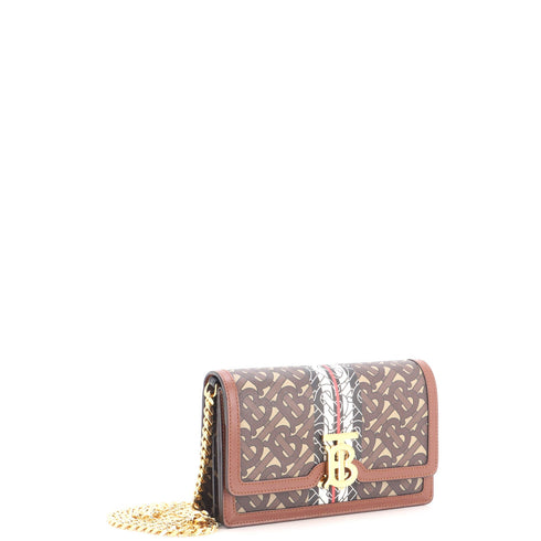 TB Flap Bag Monogram E-Canvas Small