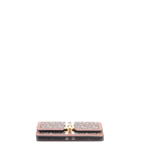 TB Flap Bag Monogram E-Canvas Small