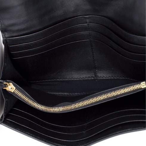 Baguette Continental Wallet Zucca Embossed Leather