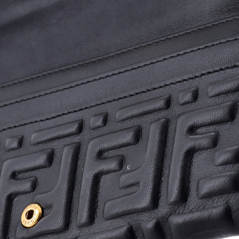 Baguette Continental Wallet Zucca Embossed Leather