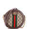 Ophidia Round Shoulder Bag GG Coated Canvas Mini